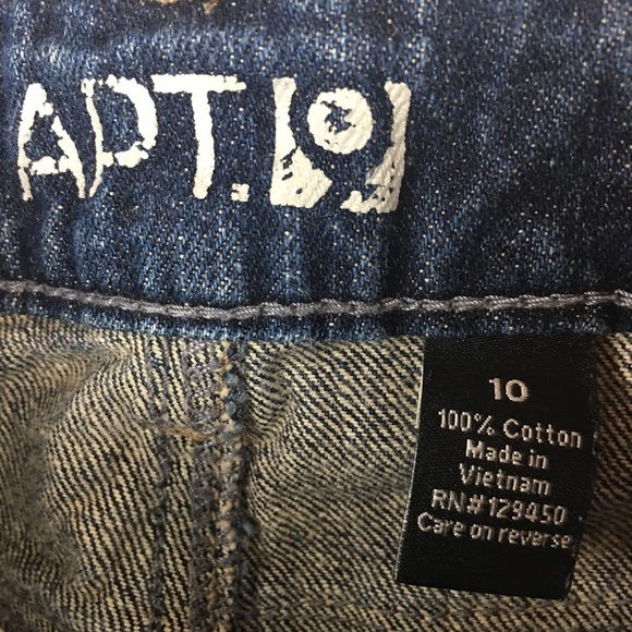 Apt 9 Mini Frayed Distressed Jean Skirt - Picture 5 of 6